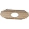 Ekena Millwork Chrysler Wood Fretwork Pierced Ceiling Medallion, Red Oak, 18"W x 9"H x 4 3/4"ID x 1/4"T CMWP18X09X0250CSRO - alternate 4